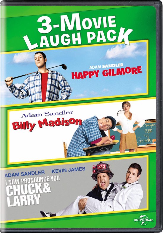3-Movie Laugh Pack: Happy Gilmore/Billy Madison/I Now Pronounce You Chuck & Larry|Adam Sandler